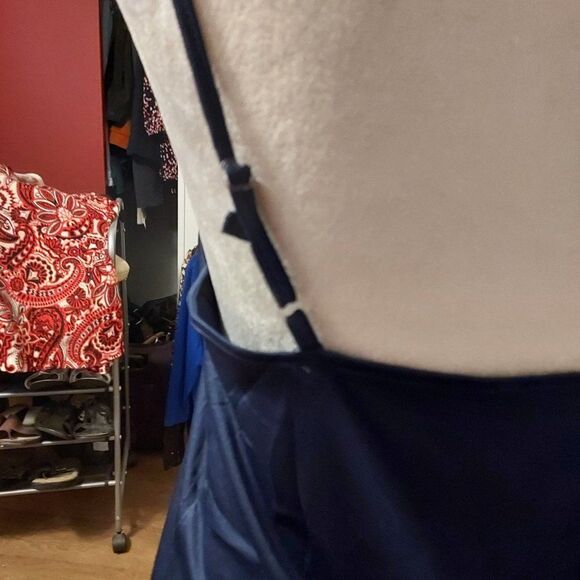 Bobeau S VGC 2 piece set Dark blue with polka dots like new - Picture 4 of 7